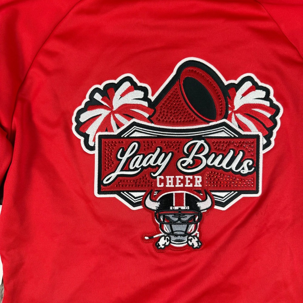 NWT Champion Track Jacket Los Toros Lady Bulls Cheer Full Zip Jacket Small Vtg - Picture 4 of 10